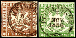 Mi-Nrn. 6a, 7a(2), 7b, 8a+b, 9a Je Tadellos Gestempelt Pracht/Kabinett, Mi. 607.-, Katalog: 6/9 OMichel Numbers... - Other & Unclassified