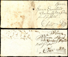1763, Zwei Teils Vorgedruckte Fuhrmanns-Briefe Von Lindau Nach Chur  BF1763, Two Partly Preprinted Carter... - Otros & Sin Clasificación