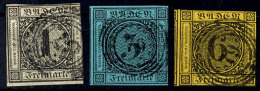 1 Kr., 6 Kr. Und 3 Kr. Tadellos Gestempelt, Pracht/Kabinett, Mi. 110,--, Katalog: 5,7,9 O1 Kr., 6 Kr. And 3 Kr.... - Other & Unclassified