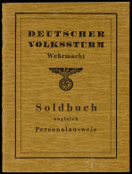 Kleiner Dokumentennachlass Schwarz, Mit Volkssturmausweis, Einberufungsbefehl, Uniformfoto Und Einkaufszettel,... - Non Classificati