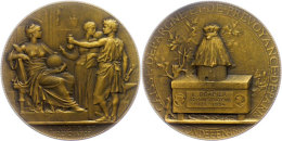 Frankreich, Bronzemedaille (Dm. Ca. 57,40mm, Ca. 94,24g), 1934, Von J. C. Chaplain. Av: Sitzende Weibliche Gestalt... - Autres & Non Classés