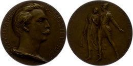 Belgien, Bronzemedaille (Dm. Ca. 69,90mm, Ca. 111,18g), 1927, Von A. Mauquoy, Auf CHarles De Coster. Av: Büste... - Andere & Zonder Classificatie