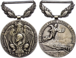 Rumänien, Karl I., Tragbare Silbermedaille (Durchmesser Ca. 33mm, 18,09g),1913, Von Gurschner, Auf Die... - Andere & Zonder Classificatie