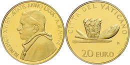 20 Euro, Gold, 2007, Sakramente Der Christlichen Initiations-Eucharistie, 917er Gold, 6 G, Fb. 449, KM 402, In... - Vaticano (Ciudad Del)