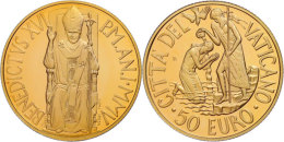 50 Euro, Gold, 2005, Sakramente Der Christlichen Initiations-Taufe, 917er Gold, 15 G, Fb. 444, KM 393, In Kapsel,... - Vaticano (Ciudad Del)