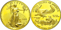 1 Unze, Gold, 1993, American Eagle, Mit Zertifikat In Ausgabefolder Und Schachtel, PP.  PP1 Ounce, Gold, 1993,... - Other & Unclassified