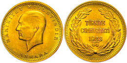 100 Piaster, 1967 (1923/44), Kemal Atatürk, Fb. 91, Vz-st.  Vz-st100 Piastre, 1967 (1923 / 44), Kemal... - Turquia