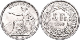 5 Franken, 1850, HMZ 2-1197a, Ss.  Ss5 Franc, 1850, HMZ 2-1197a, Very Fine.  Ss - Otros & Sin Clasificación