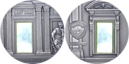 10 Dollars, 2007, 2 Unzen Silber, Tiffany Art, Mit Glaseinlage, Auflage Nur 999 Stück, KM 191, Mit Zertifikat... - Palau