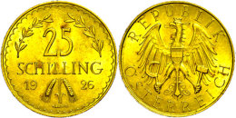 25 Schilling, 1926, Fb. 521, Vz.  Vz25 Shilling, 1926, Fb. 521, Extremley Fine  Vz - Autriche