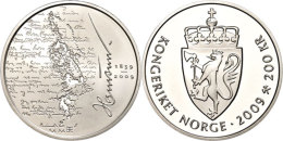 200 Kroner, 2009, Knut Hamsun, KM 481, Schön 136, Im Etui Mit Kapsel Und Zertifikat, PP.  PP200 Kroner,... - Noruega