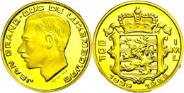20 Francs, Gold, 1989, Jean, 150 Jahre Unabhängigkeit, Fb. 12, Mit Zertifikat In Ausgabefolder, PP  PP20... - Luxembourg