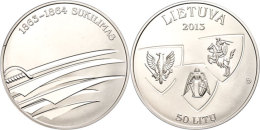 50 Litu, 2013, 150. Jahrestag Des Januaraufstands, Im Etui Mit Kapsel Und Zertifikat, Auflage Nur 3.000 Stück,... - Lituanie