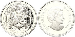 1 Dollar, 2014, 75. Jahrestag Deklaration Zweiter Weltkrieg, Im Etui Mit OVP Und Zertifikat, PP.  PP1 Dollar,... - Canada