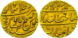 Mohur (10,89g), Gold, Muhammad Shah, 1719-1748, Ss-vz.  Ss-vzMohur (10, 89g), Gold, Muhammad Shah, 1719-1748,... - Inde
