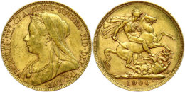 Sovereign, 1900, Victoria, Fb. 396, Ss.  SsSovereign, 1900, Victoria, Fb. 396, Very Fine.  Ss - Other & Unclassified