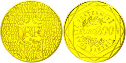 200 Euro, 2012, 50 Jahre Regionen In Frankreich, KM 2074, Schön 1268, Im Papieretui, Ohne Kapsel Und... - Other & Unclassified