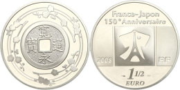 1,5 Euro, 2008, 150. Jahrestag Des Handelsvertrages Mit Japan - Cashmünze, KM 1551, Schön 970, Im Etui... - Other & Unclassified