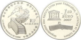 1,5 Euro, 2007, 60 Jahre UNESCO - Chinesische Mauer, Schön 919, Im Etui Mit OVP Und Zertifikat, Auflage Nur... - Other & Unclassified