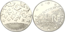 1,5 Euro, 2005, 60. Jahrestag Des Endes Des 2. Weltkrieges, KM 1441, Schön 797, Im Etui Mit OVP Und... - Other & Unclassified