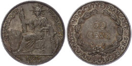 50 Centimes,1936, Indochina, Vz.  Vz50 Centimes, 1936, Indochina, Extremley Fine  Vz - Other & Unclassified