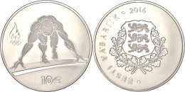 10 Euro, 2016, Olympiade In Rio De Janeiro, Im Etui Mit Kapsel Und Zertifikat, Auflage Nur 5.000 Stück, PP. ... - Estonie