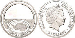 5 Dollars, 2009, 4. Internationales Polarjahr 2007 - 2009 (Kinegramm), KM 1081, Schön 1320, Im Etui Mit OVP... - Other & Unclassified