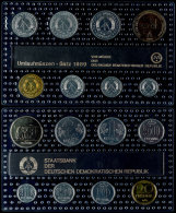 1 Pfennig Bis 2 Mark, 1989, Minisatz, Prägen, In Noppenfolie, St.  St1 Penny Till 2 Mark, 1989, Mini... - Sets De Acuñados &  Sets De Pruebas