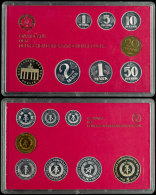 1 Pfennig Bis 5 Mark, 1986, Kursmünzensatz, Brandenburger Tor, Auflage Nur 2.800 Stück, In Hartplastik,... - Mint Sets & Proof Sets