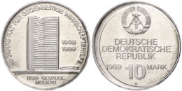 10 Mark, 1989, RGW Gebäude, Original Verschweißt, PP., Katalog: J. 1625 PP10 Mark, 1989, RGW... - Other & Unclassified