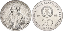 20 Mark, 1983, Martin Luther, St., Katalog: J. 1591 St20 Mark, 193, Luther, St., Catalogue: J. 1591 St - Autres & Non Classés