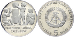5 Mark, 1982, Fröbel, In Hartplastik Verplombt, PP., Katalog: J. 1584 PP5 Mark, 1982, Fröbel, In UPVC... - Autres & Non Classés