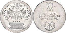 10 Mark, 1982, Gewandhaus Leipzig, In Hartplastik Verplombt, PP., Katalog: J. 1583 PP10 Mark, 1982, Gewandhaus... - Other & Unclassified