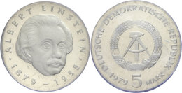 5 Mark, 1979, Einstein, In Hartplastik Verplombt, PP., Katalog: J. 1572 PP5 Mark, 1979, Klunk, In UPVC Sealed,... - Autres & Non Classés