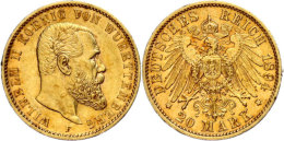 20 Mark, 1894, Wilhelm II., Ss., Katalog: J. 296 Ss20 Mark, 1894, Wilhelm II., Very Fine., Catalogue: J. 296 Ss - Other & Unclassified