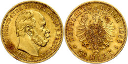 20 Mark, 1886, Wilhelm I., Ss-vz., Katalog: J. 246 Ss-vz20 Mark, 1886, Wilhelm I., Very Fine To Extremly Fine.,... - Otros & Sin Clasificación