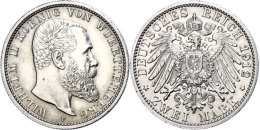 2 Mark, 1912, Wilhelm II., Min Poliert, Vz., Katalog: J. 174 Vz2 Mark, 1912, Wilhelm II., Min Polished,... - Autres & Non Classés