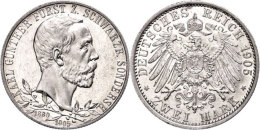 2 Mark, 1905, Karl Günther, Vz Aus PP., Katalog: J. 169b 2 Mark, 1905, Karl Günther, Extremly Fine... - Otros & Sin Clasificación