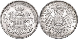 2 Mark, 1912, Vz-st., Katalog: J. 63 Vz-st2 Mark, 1912, Extremly Fine To Uncirculated., Catalogue: J. 63 Vz-st - Otros & Sin Clasificación