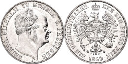 Taler, 1859, Friedrich Wilhelm IV., AKS 78, Kratzer, Vz.  VzThaler, 1859, Friedrich Wilhelm IV., AKS 78,... - Autres & Non Classés