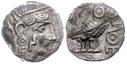 Sabäer, Drachme (4,79g), Ca. 3. Jhd. V. Chr.. Av: Athenakopf Mit Attischem Helm Nach Rechts. Rev: Stehende... - Non Classés