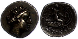 196-146 V. Chr., Tetrobol, Histiaia. Av. Kopf Der Nymphe Histiaia Nach Rechts. Rev: Histiaia Auf Schiffsheck Nach... - Unclassified