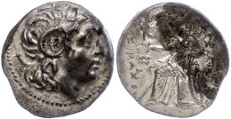 Ephesos, Drachme (4,23g), 323-281 V. Chr., Lysimachos. Av: Kopf Nach Rechts. Rev: Thronende Athena Mit Schild,... - Ohne Zuordnung