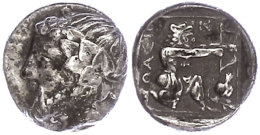 Thasus, Drachme (3,62g), Ca. 350 V. Chr. Av: Dionysoskopf Nach Links. Rev: Kniender Herakles Mit Löwenfell Und... - Unclassified