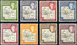 - Abhängige Gebiete, MiNr. 1-9, Alle Mit Plattenfehler "gebrochener Innenkreis", Tadellos Postfrisch, Katalog:... - Islas Malvinas