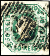 50 R. Grün, Voll-/breitrandiger, Klar Gestempelt Wert, Gepr. Alcuri, Mi. 1300,-, Katalog: 3a O50 R. Green,... - Autres & Non Classés