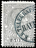 50 Kr. Grau, Buchdruck, Gez. 10 1/2, Gestempelt, Sign. Ferchenbauer Mi. 1200,-, Katalog: 6Aa O50 Kr. Gray,... - Other & Unclassified