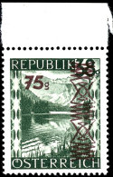 1947, 75 G. Auf 38 G. ""Steiermark" Dunkelgraugrün (steingrün), Tadellos Postfrisch, Seltene Marke,... - Other & Unclassified