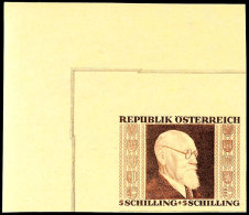 1 Schilling Bis 3 Schilling "Karl Renner" Auf Gelbem Japan-Papier, Geschnitten, Kompletter Satz Vom Eckrand Oben... - Other & Unclassified