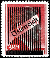 3 RM Gitteraufdruck, Gezähnt 12 1/2, Postfrisch, Sehr Selten, Sign. Und Fotoattest Korar VÖB, Mi. 3.000,-... - Otros & Sin Clasificación